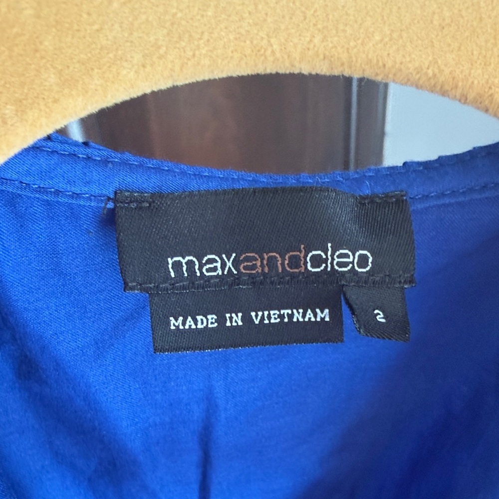 Marciano Royal Blue Ruffled Dress